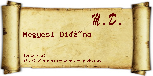 Megyesi Diána névjegykártya
